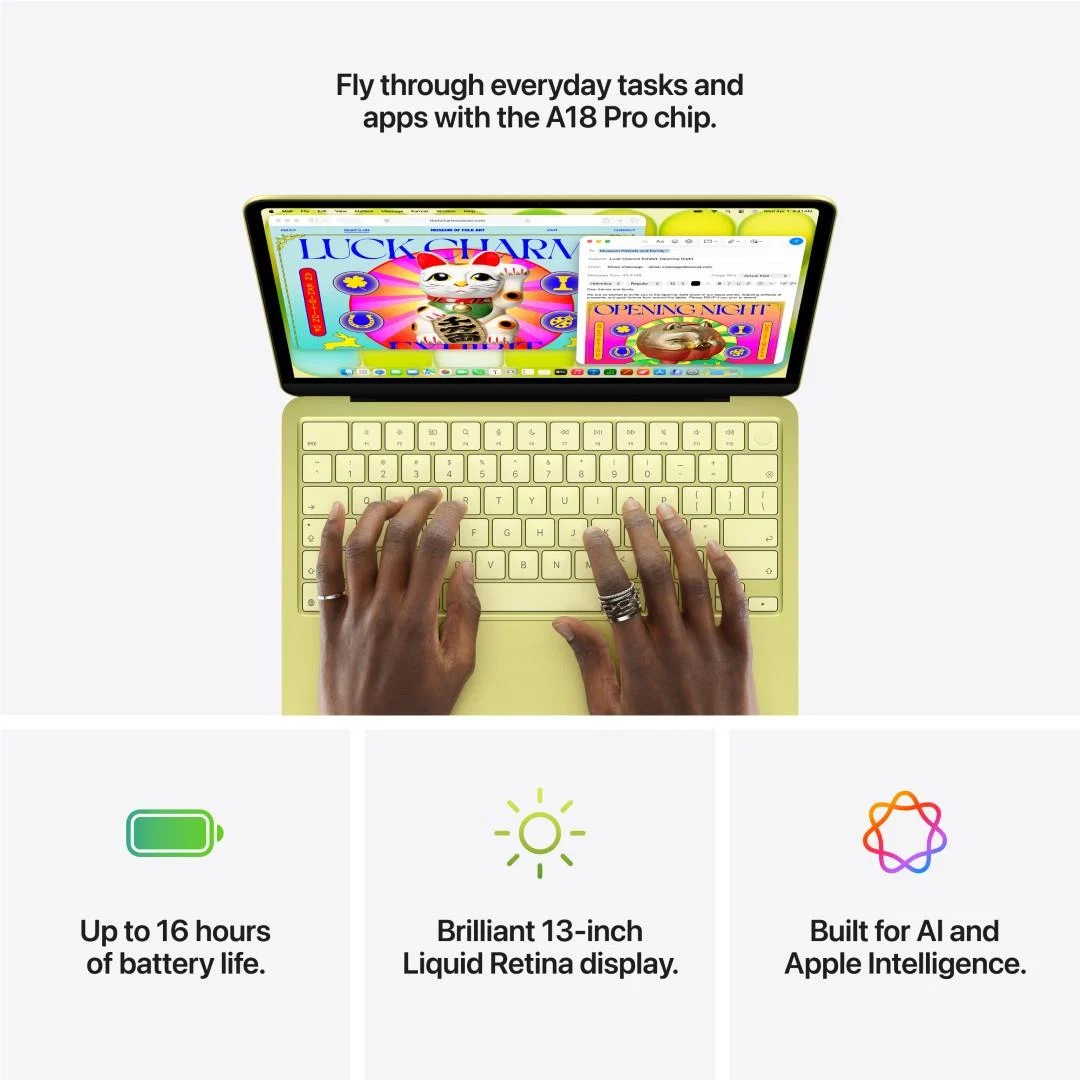 Apple MacBook Neo 13-inch with A18 Pro Chip, 512GB/8GB (Blush) - Image 10