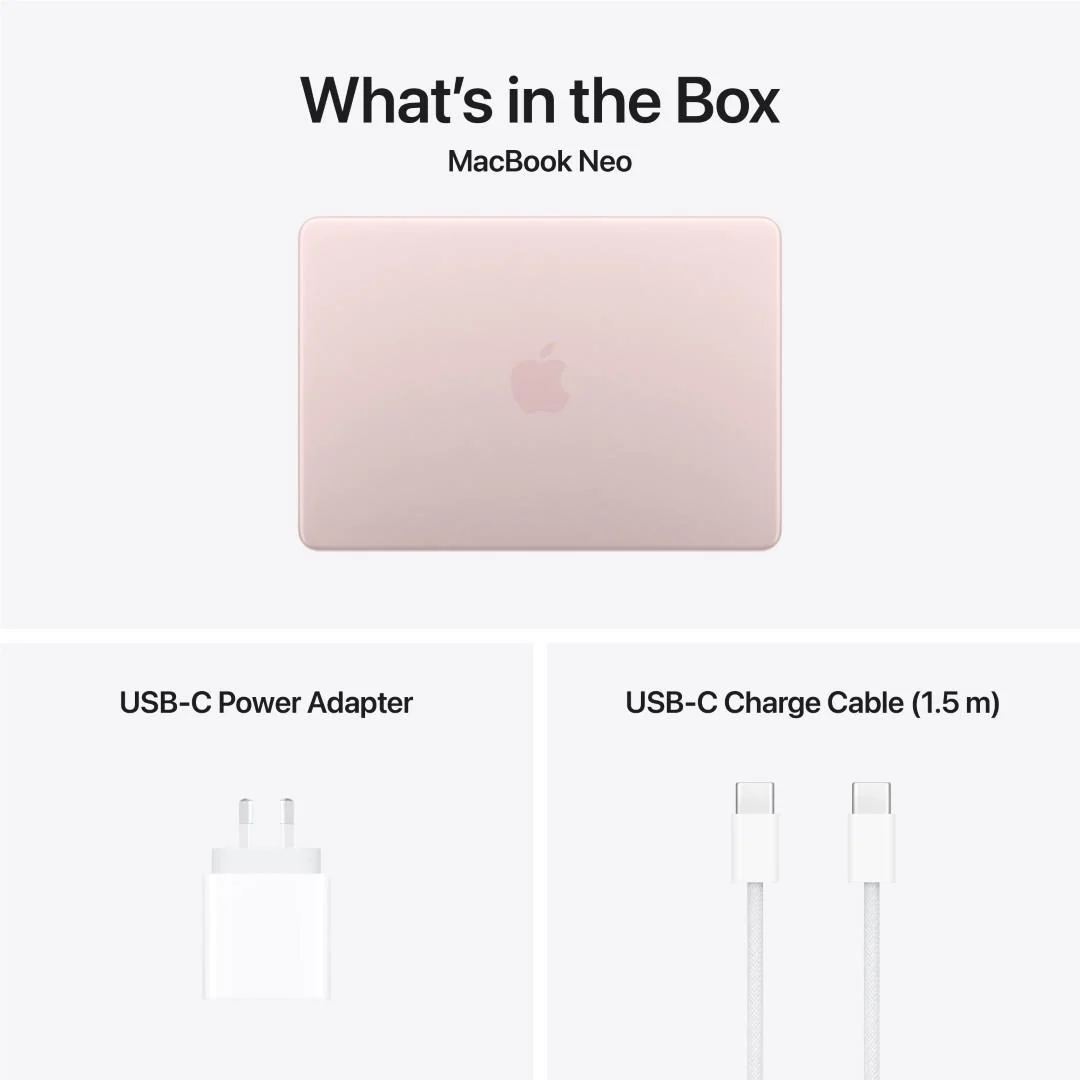 Apple MacBook Neo 13-inch with A18 Pro Chip, 512GB/8GB (Blush) - Image 11